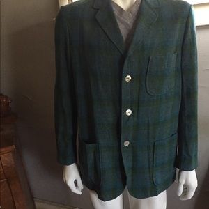 Vintage Pendleton wool blue green